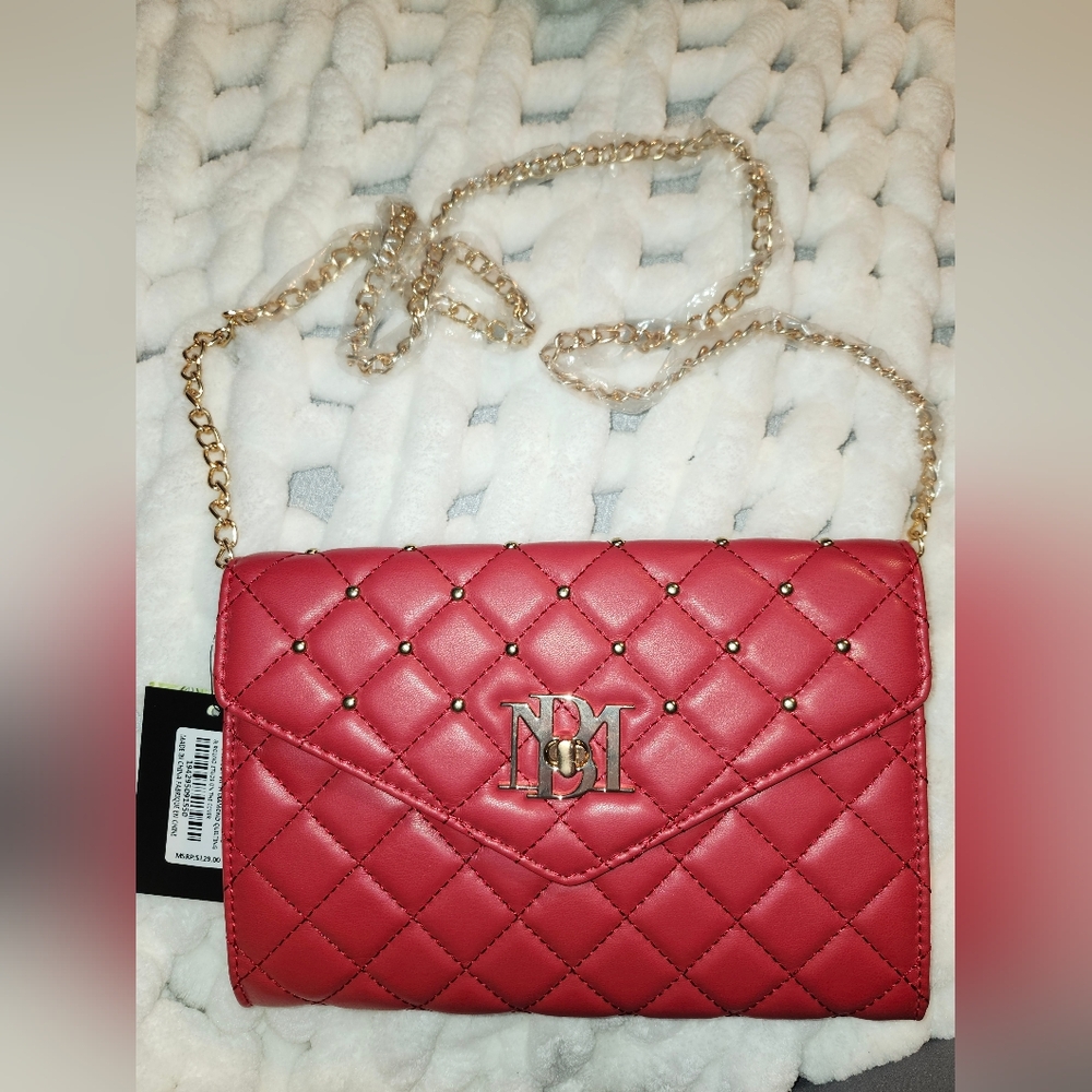 NWT Badgley Mischka red crossbody